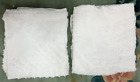 1 Pr. Madison Park King Size Shams Pillowcases 100% Cotton Chenille Bahari White