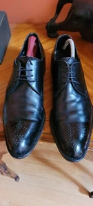 Ermenegildo Zegna Leather Wingtip Shoes 9 1/2 D - Picture 1 of 6