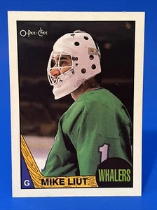1987-88 O-Pee-Chee Mike Liut Goalie Card #152 Hartford Whalers - Picture 1 of 2