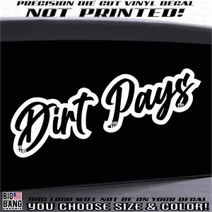Derrickman Vinyl Decal Sticker SUV Truck RV Window Dirty Hands Hard Work Pays - Foto 1 di 4