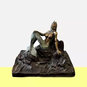 scultura in bronzo patinato max hamlet, il canto delle sirene anno 1992 - Foto 1 di 24