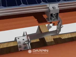 1 x A2 Dachhaken 3-fach verstellbar "150" Edelstahl / PV Photovoltaik / Solar - Bild 1 von 14