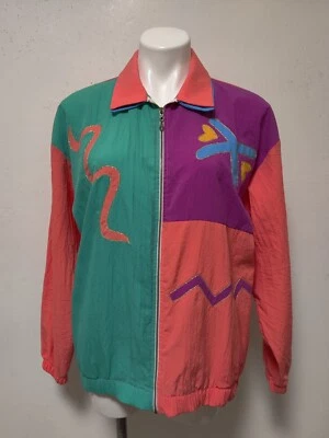 Jaqueta jog vintage TEDDI Sport XL color block bordada colarinho duplo EVC - Imagem 1 de 4