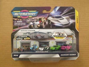 HASBRO MICRO MACHINES Series2 Garage Icons Set #06 RARE Silver Recluse Chase NEW - Picture 1 of 12