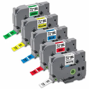 5x Kompatibel TZe-241-741 18mm für Brother P-touch PT-1890C D400 D600 P700 2730 - Bild 1 von 8