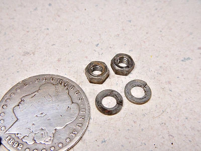 79 SUZUKI DS185 SEAT SADDLE HINGE PIVOT BRACKET MOUNTING NUTS - Image 1 of 3