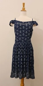 SUPERDRY Women's Balkan Print Summer Dress, Boho Size M 10 NEW - Picture 1 of 12