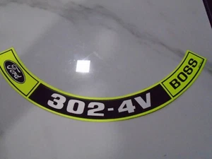 1970 Reproduction Ford Boss 302-4v Air Cleaner Decal - Picture 1 of 1