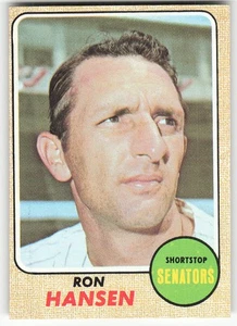 1968 Topps #411 Ron Hansen BASEBALL Washington Senators - Picture 1 of 2