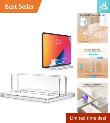 Adjustable Clear Laptop Holder for Desk - Stylish Dock for All Laptops Up to 17" - Image 1 of 4