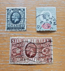 Lotto francobolli Gran Bretagna #193, #130, #228 - usati - Foto 1 di 1