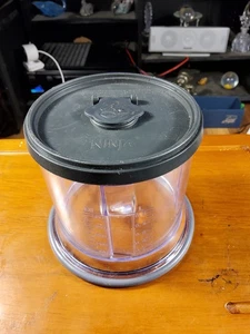 Ninja 16 Unzen Schüssel + Spritzschutz Aufbewahrungsdeckel für Express Chopper NJ100 NJ1004 - SCHWARZ - Bild 1 von 4