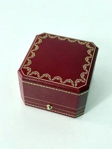 Cartier Signature Red Love Ring Box | Authentic OEM Travel Case | EMPTY BOX ONLY - Picture 1 of 4