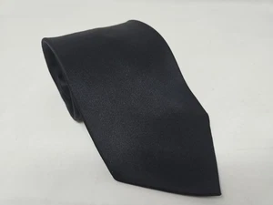 Gianfranco Ruffini schwarze feste Seide Krawatte Italien klassisch formell 3,5" breit - Bild 1 von 6