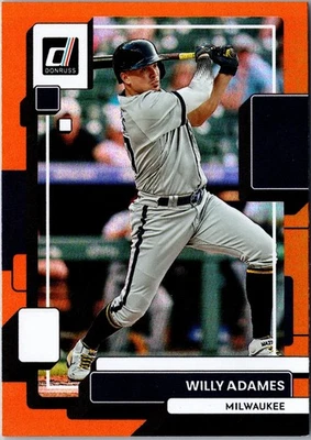 Willy Adames-2022 Panini Donruss Holo Orange #139 Brewers - Image 1 of 2