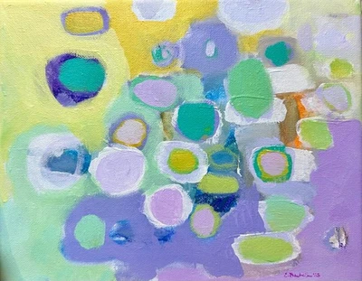 Contemporary Abstract Painting 8x10” Original on Canvas - Image 1 of 4