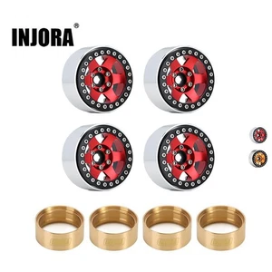 INJORA 1.9'' Beadlock YQW14 Wheel Rim Brass Ring for SCX10 90046 TRX4 Redcat MST - Picture 1 of 11