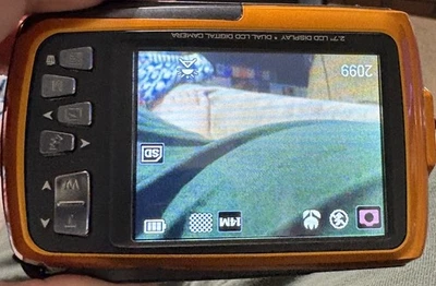 Polaroid iF045 Dual LCD Digital Camera – 14.0 MP – Orange – Tested - Image 1 of 4