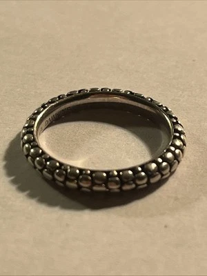 Anillo apilable Michael Dawkins de plata de ley con guijarros talla 8 925 Foto 1 de 4