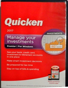 Quicken 2017 Premier Edition For Windows Vista SP2, Windows 10, 7, 8, 8.1 LkNew - Picture 1 of 5