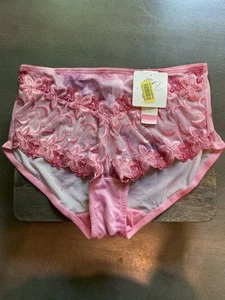 NUEVO CON ETIQUETAS CABERNET COUTURE NYLON SPANDEX Mujer’s Bragas Rosa Bordado Floral NUEVO CON ETIQUETAS L - Imagen 1 de 4
