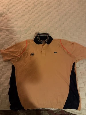 Camisa polo Lacoste slim fit – Rosa – Masculina tamanho grande (FR 5) - Imagem 1 de 4