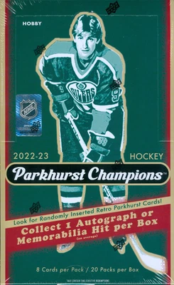 2022-23 Upper Deck Parkhurst Champions Hockey Caja Hobby Sellada de Fábrica Foto 1 de 2