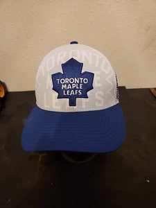 Toronto Maples Leafs Leaf NHL Hockey Trucker Hat Cap Snapback 2014 Reebok - Picture 1 of 7