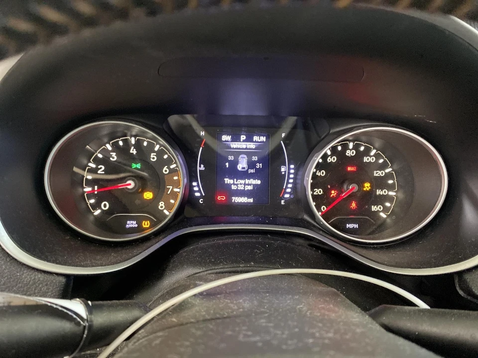 Medidor de velocímetro usado se adapta a: Jeep Compass Cluster 2019 MPH 160 MPH 3,50``` displa Foto 1 de 4