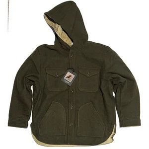 Filson Snohomish Reversible Hooded Jacket Size M Olive Green Khaki CC NWT Med - Picture 1 of 22