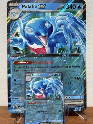 Palafin ex - SVP126 - Pokemon Scarlet & Violet Promo and Jumbo Card included - Image 1 of 4