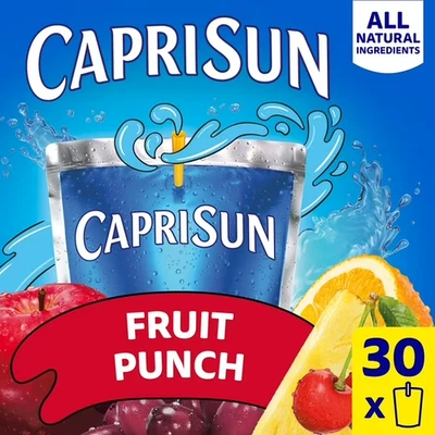 Bolsas de caja de jugos para ponche de frutas Capri Sun, caja de 30 quilates, bolsas de 6 fl oz... Foto 1 de 4