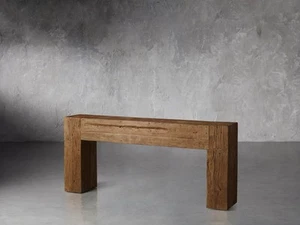 Rustic Solid Wood Entryway Console Table with Minimalist Design - Picture 1 of 3