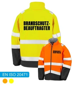 BRANDSCHUTZBEAUFTRAGTER Softshell Warnjacke | Sicherheitsjacke - Bild 1 von 15