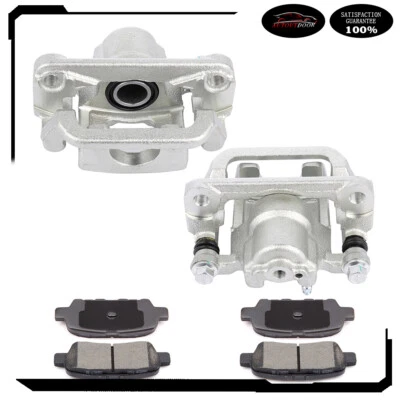 2x Pinzas de freno traseras y 4x Pastillas de cerámica para Nissan Sentra 2011-2012,2014-2016 Foto 1 de 4