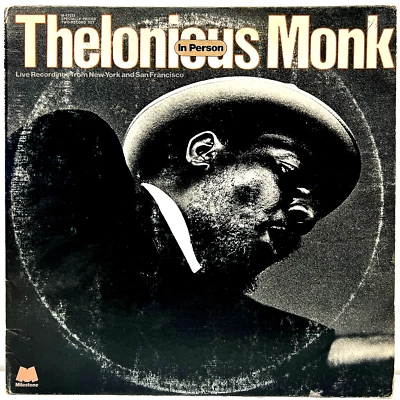 Thelonious Monk In Person 1976 Vinyl Milestone Records 1st Press - Image 1 of 4