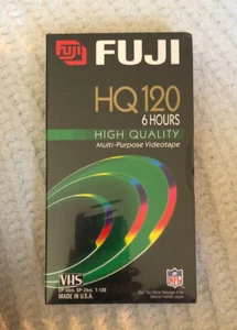 Fuji HQ T-120 6 ore nastro videoregistratore vuoto alta qualità registrazione videocassetta nuovo - Foto 1 di 2