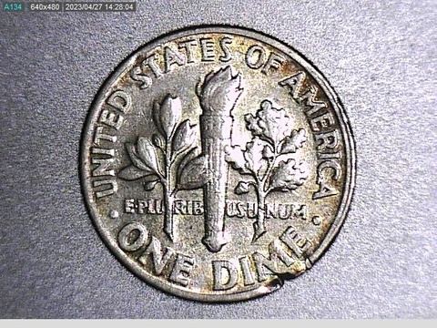 1954-P Silver Roosevelt Dime Error - Struck on a Defective Planchet - Early Date Cover