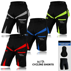MTB Fahrrad Short Off Road Mountainbike mit CoolMax gepolstertem Innenfutter Shorts - Bild 1 von 10