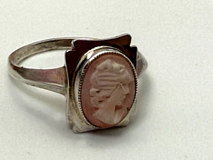 Sterling Silver 925 Ring Jewellery Cameo 2.32g Size P - Picture 1 of 5