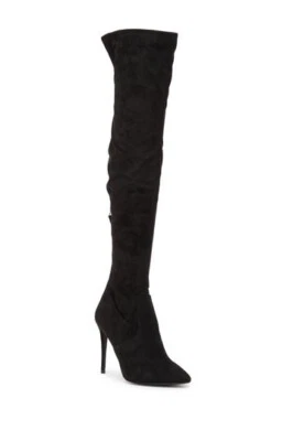 New Steve Madden Debbie Over The Knee Black Suede Boot Size 10 M OTK - Image 1 of 3