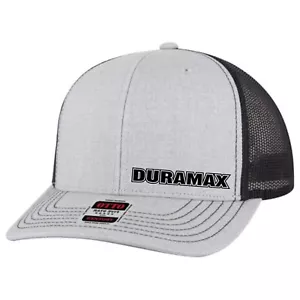 New w Tags Trucker Hat gray/black duramax diesel hat flag snapback mesh - Imagen 1 de 1