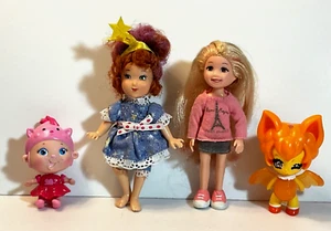 2009 Jacks Pacific 4" Fancy Nancy Doll Ty Doll Orange Glimmer Doll Lot of 4 - Bild 1 von 9