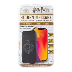 Harry Potter Wingardium Levio Hidden Msg Screen Protector iPhone 14 +/PrMax/13PM - Zdjęcie 1 z 3
