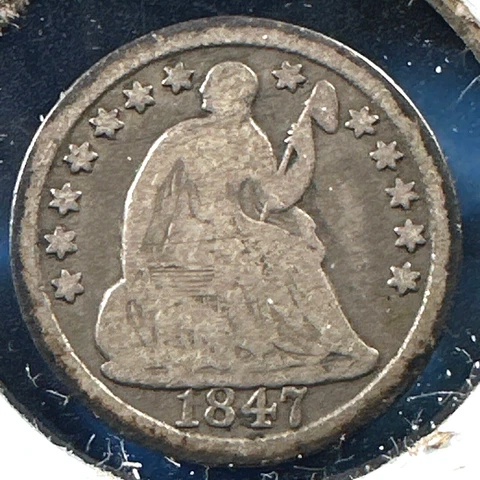 1847 H10C Liberty Seated Half Dime (74710) Cover