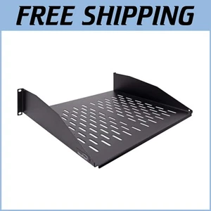 Heavy-Duty Vented Server Cabinet Shelf 14-Inches Deep – Alloy Steel Design - Afbeelding 1 van 6