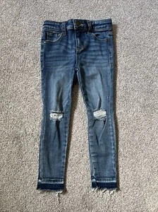 Art Class Target Girls High Rise Skinny Jeans Size 5 Knee Holes Distressed - Picture 1 of 5
