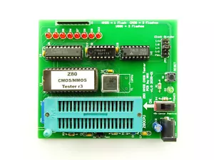 Probador de CPU Z80, comprobación de variantes CMOS NMOS, máscara de soldadura verde - Imagen 1 de 4