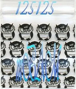 PACK DE 100 BOLSAS DE POLIETILENO BLACK OWLS 125125 Apple Zip 1.25X1.25" - Imagen 1 de 16