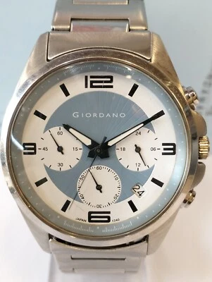 RELOJ GIORDANO MULTIFUNCIÓN CUARZO 1240.VD53 JAPÓN HOMBRE COMPLETO FUNCIONANDO VINTAGE Foto 1 de 4